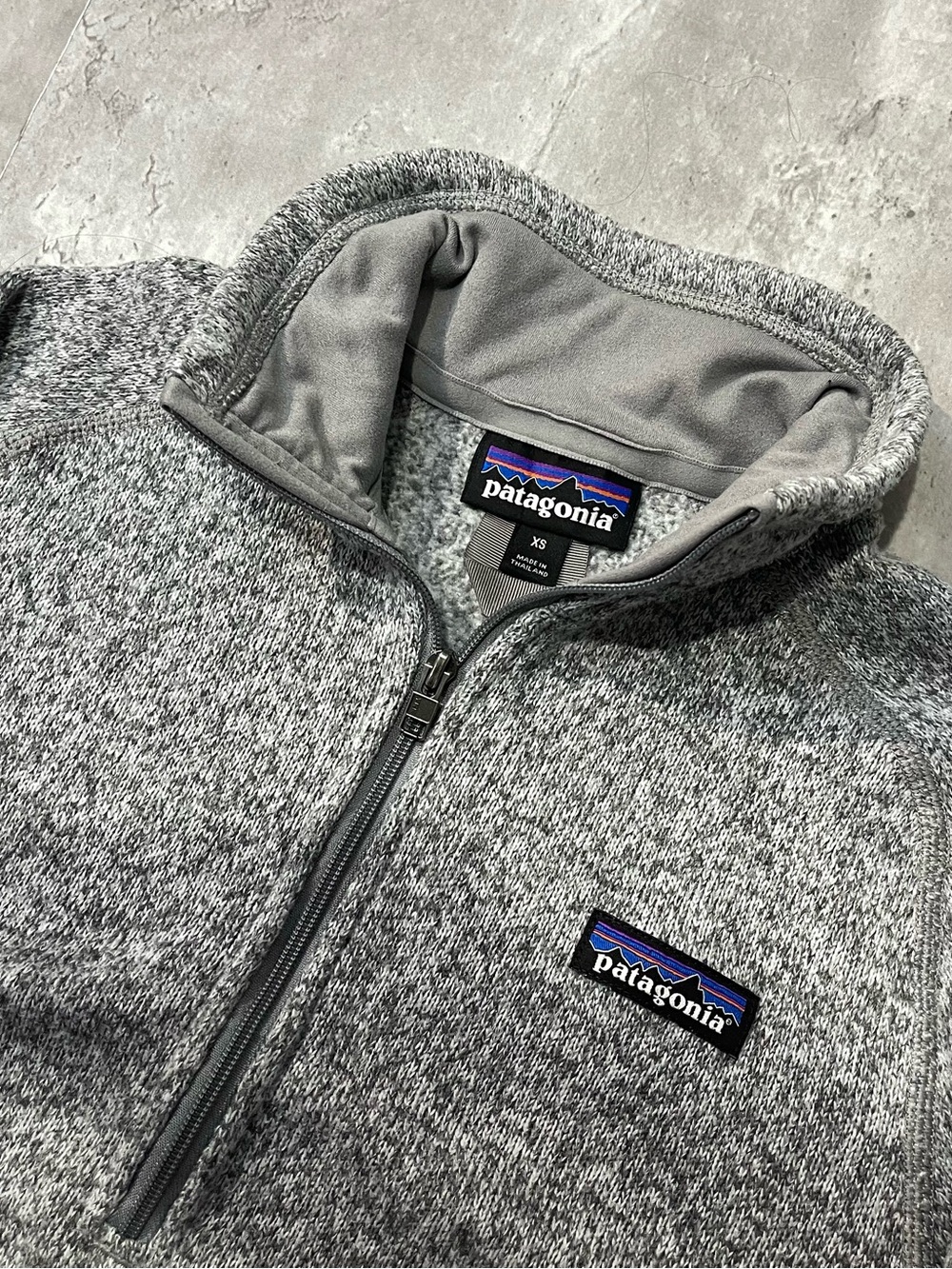 Patagonia quarter zip fleece grey sweater womens XS - Picture 3 of 5